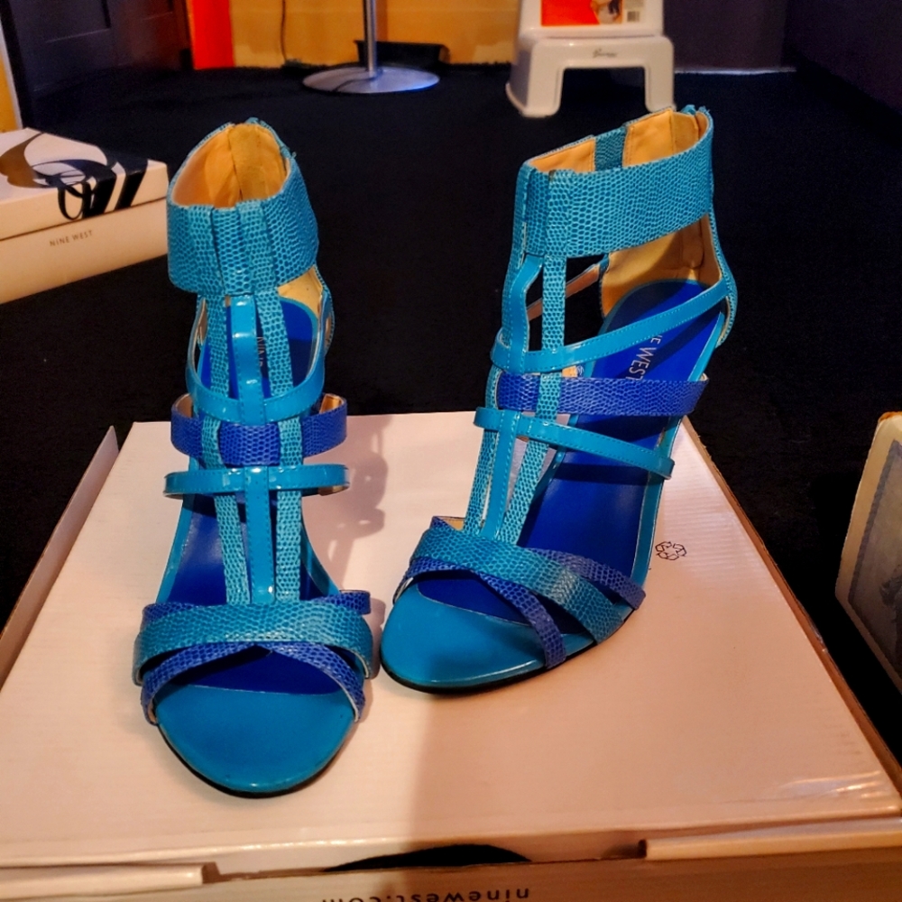 Blue heels